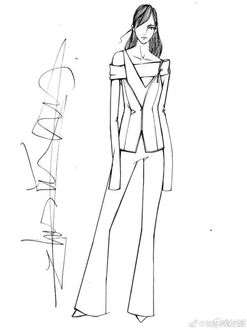 時裝手繪 | 服裝設計線稿教程篇 從零開始繪制專業級服裝設計線稿